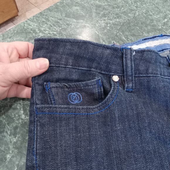 Vintage Y2K Low Rise Pepe Jeans London Straight Womens 31 Dark Denim Blue Stitch - Picture 4 of 16